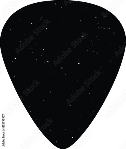 guitar pick on white background  .eps