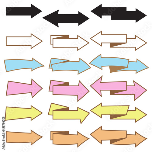 Set of cute arrow designs