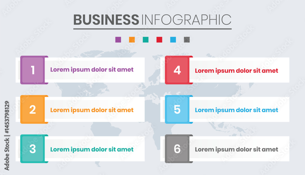 Obraz premium modern infographic poster