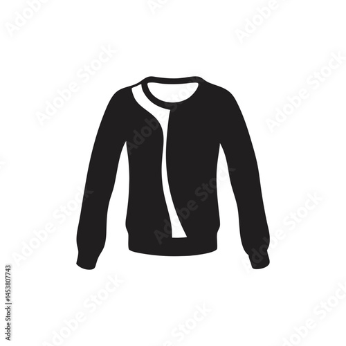 Black cardigan with white shirt showing