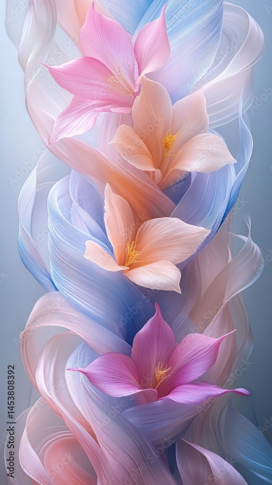 Delicate Floral Abstract Delicate Floral Abstract
