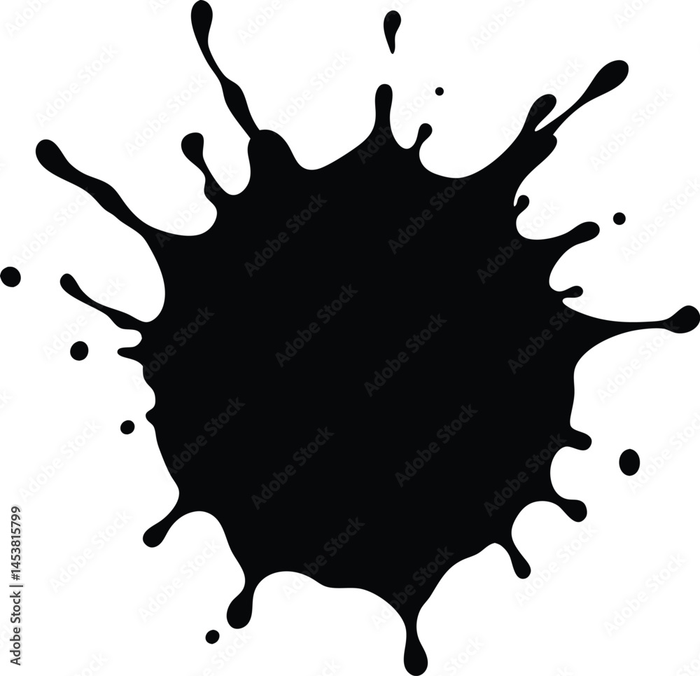 paint splash on canvas on white background .eps paint splash on canvas on white background .eps