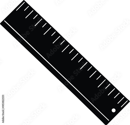 ruler with measurements on white background  .eps