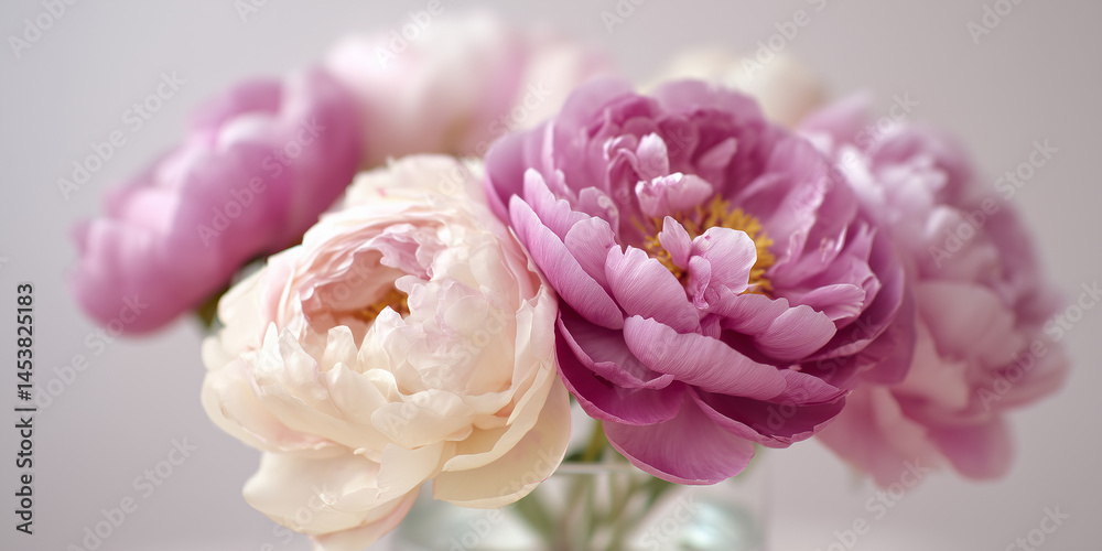 close up of pink peony flower close up of pink peony flower