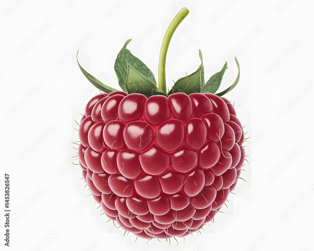 raspberry on white background raspberry on white background