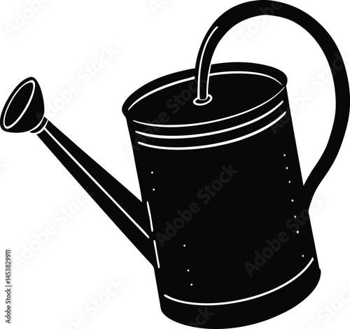 watering can on white background 