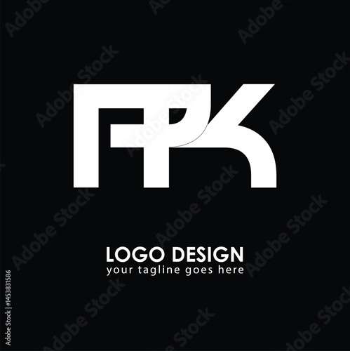 PK PK Logo Design, Creative Minimal Letter PK PK Monogram