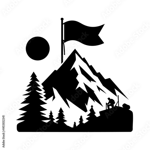 Reaching the Summit: A Majestic Mountain Landscape