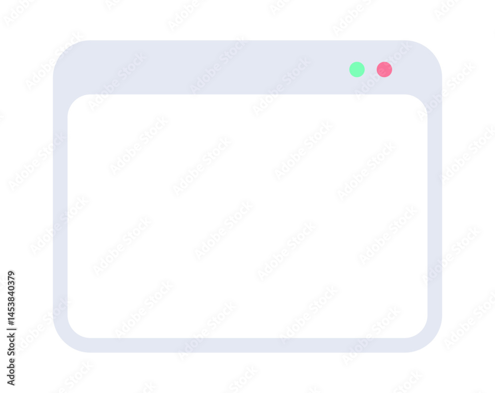Minimal Blank Browser Window. Webpage Mockup Template with Simple UI Minimal Blank Browser Window. Webpage Mockup Template with Simple UI
