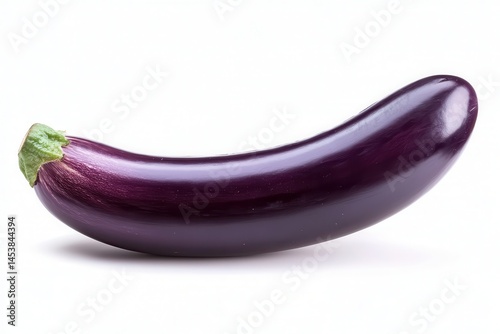 Wallpaper Mural Freshly harvested eggplant showcasing vibrant purple color against a clean background Torontodigital.ca