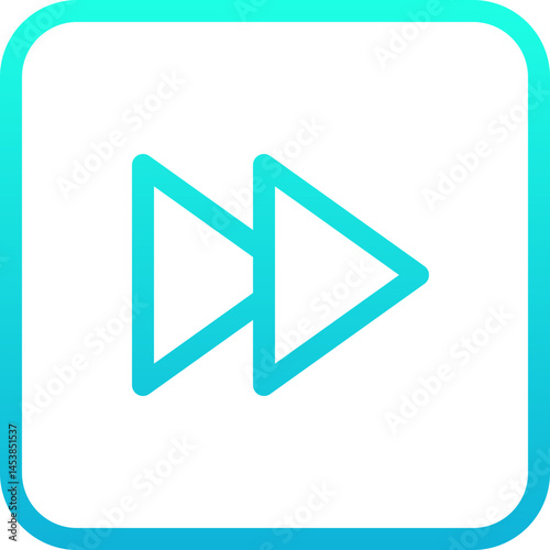 Free Download Next Button Vector Icon, Lineal Gradient Style Isolated Vector Icon. - GFXLoad