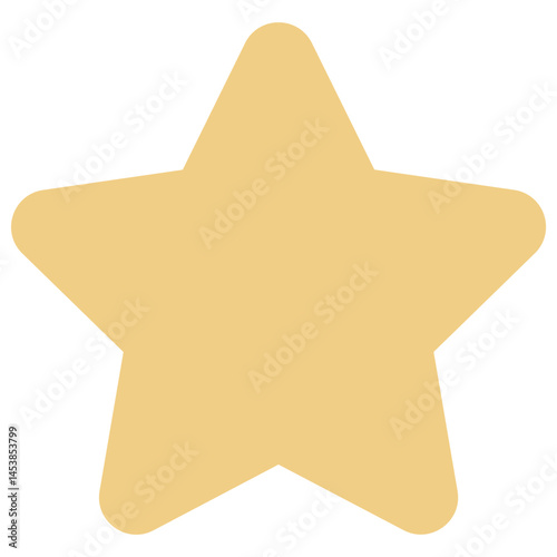 Star Vector Flat Icon. 