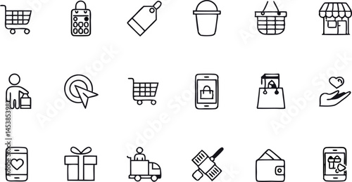 click and collect online shopping editable stroke  (1).eps