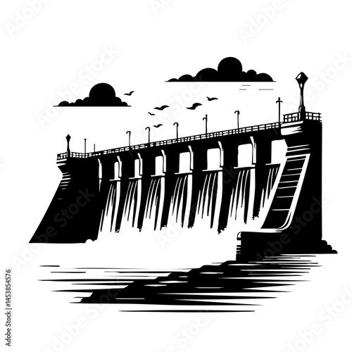 Majestic Dam: Power of Nature's Architecture