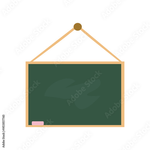 school calkboard isolated on white vector illustration