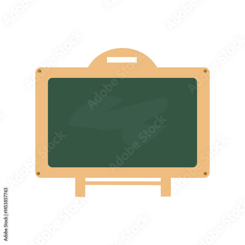 school calkboard isolated on white vector illustration