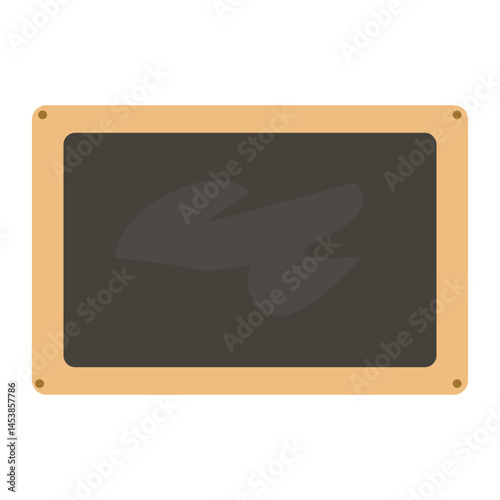 school calkboard isolated on white vector illustration