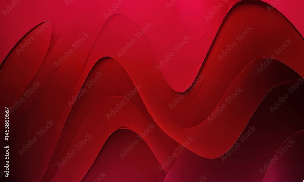 Abstract red waves backdrop gradient motion