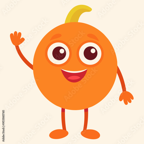 funny orange cartoon