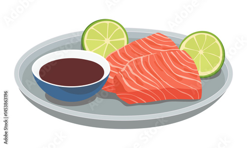 A plate of delicious sashimi