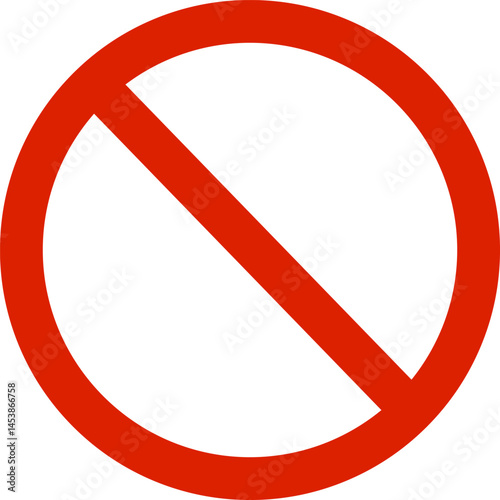 Universal Prohibition Sign Vector Illustration