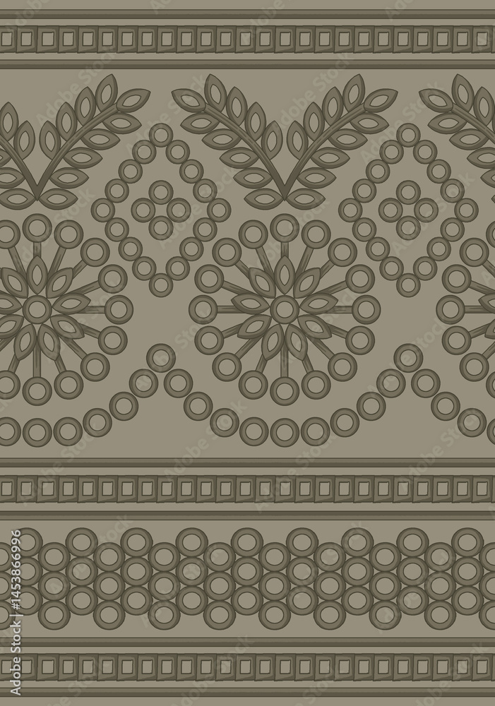 seamless pattern with floral elements