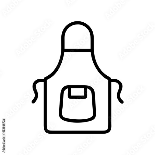 apron straight version on transparent background for web and graphic design