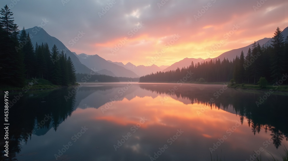 Fototapeta premium Mirror of the Soul: Reflecting on Life's Beauty