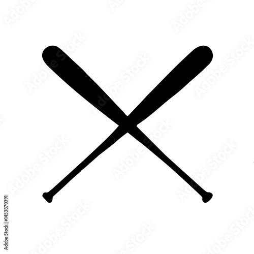 illustration of a baseball stick vector 