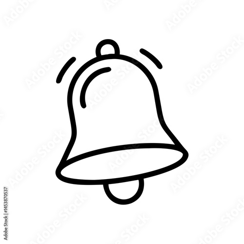 bell with plus on transparent background for web and graphic design