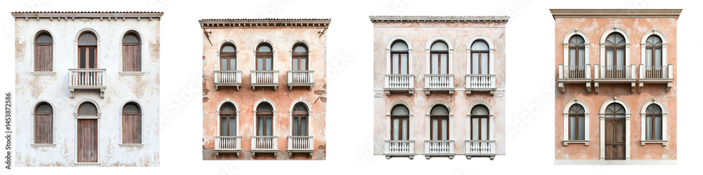 Obraz premium Historic Italian apartment buildings in Venice.