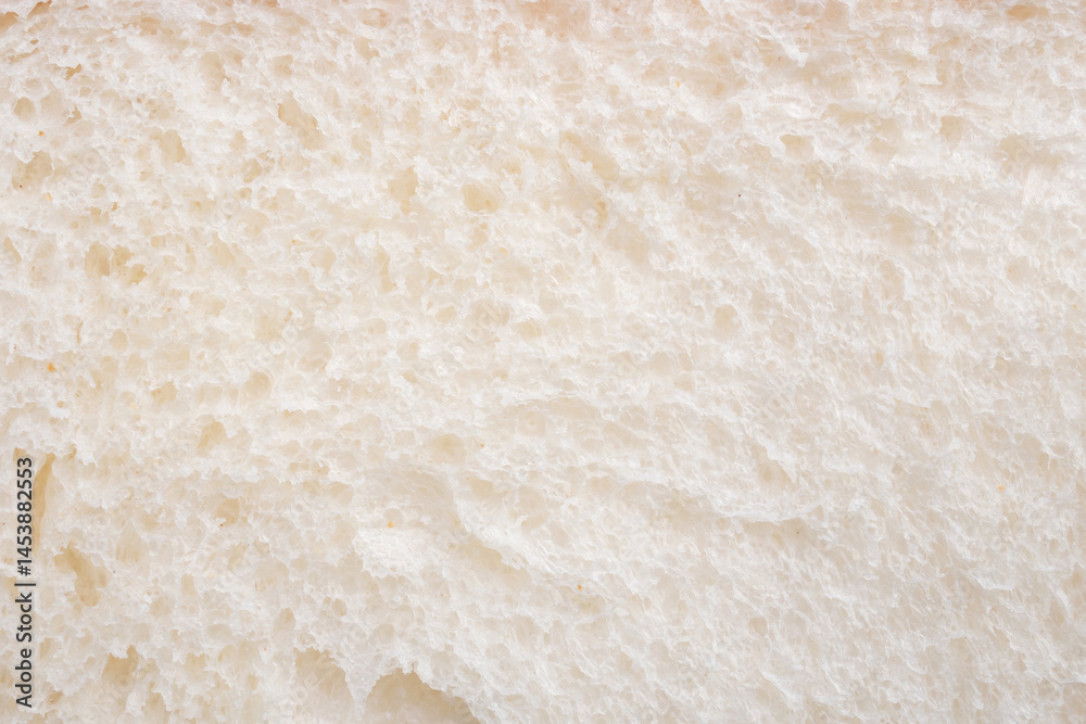 Macro bread slice texture pattern background close up Macro bread slice texture pattern background close up