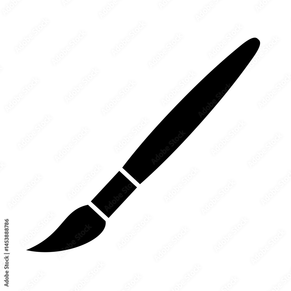 The brush icon. A tool for painting and painting. An attribute of an artist, paint, or creative workshop. Indicates a change in the theme, background, or color palette of an application or interface. The brush icon. A tool for painting and painting. An attribute of an artist, paint, or creative workshop. Indicates a change in the theme, background, or color palette of an application or interface.