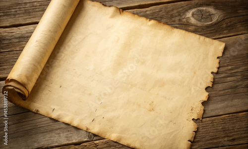 Old parchment paper and old paper texture background vector with weathered antique finish, ideal for classic documents, design, vintage art or scrapbooking
