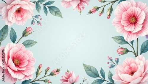 Pastel floral elements, delicate repeat design, ideal for Instagram story, pattern, visual, elegant