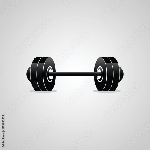 Gym dumbbells vector and illustration 