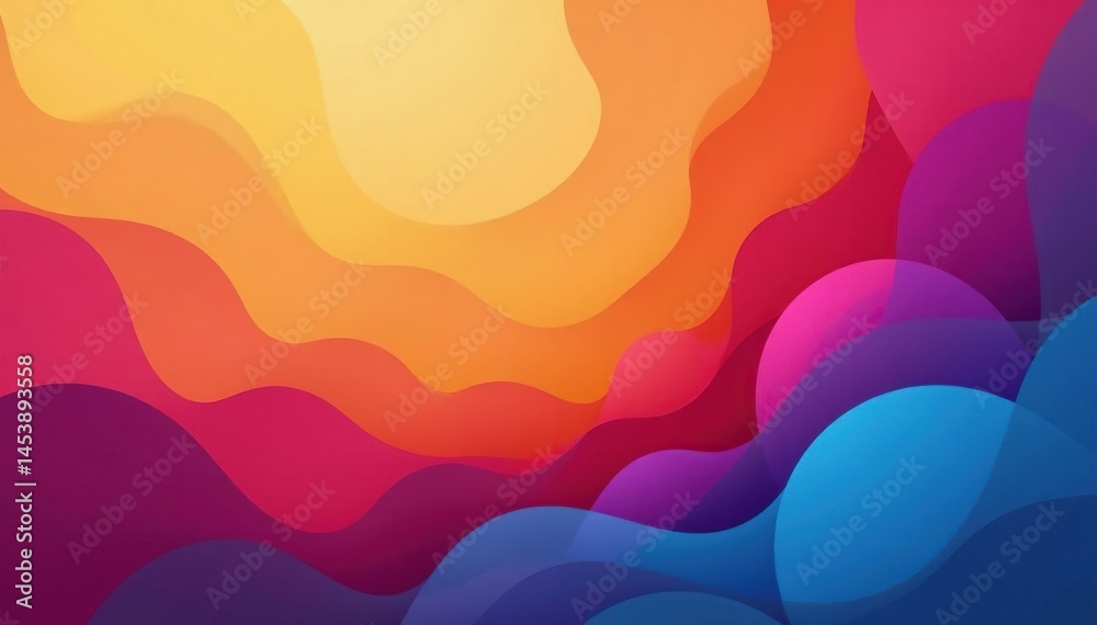 Fototapeta premium Subtle overlapping circles creating a flowing design, curve, minimal