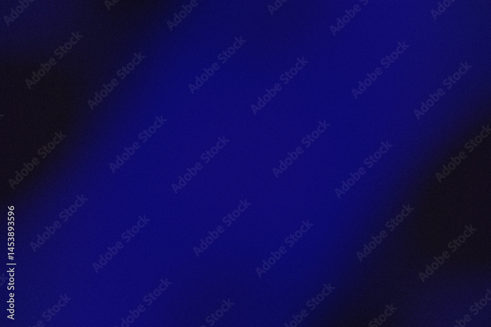 Obraz premium Grainy Abstract Dark Blue Gradient Wave Texture Background