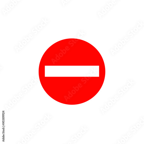 No entry road sign icon in red circle Free Download No entry road sign icon in red circle - GFXLoad