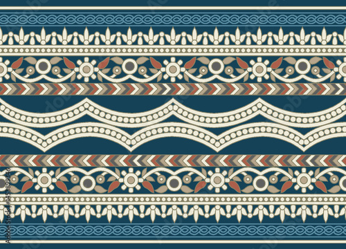 Obraz na płótnie set of seamless patterns w salonie