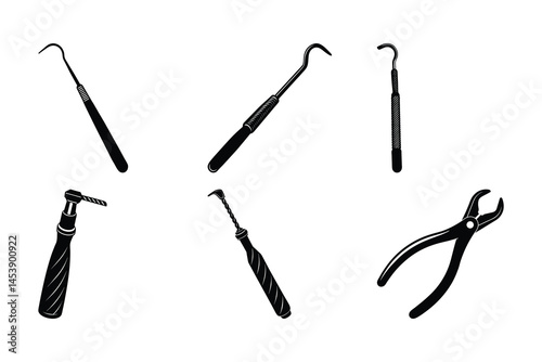 Dental Instruments A Collection of Professional Dentistry Tools Icons