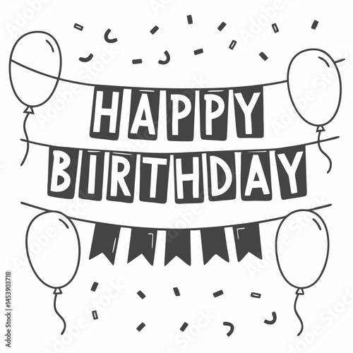Happy Birthday Vector