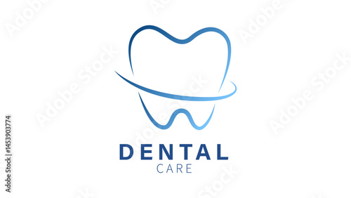 Dental care logo vector illustration, on white background 