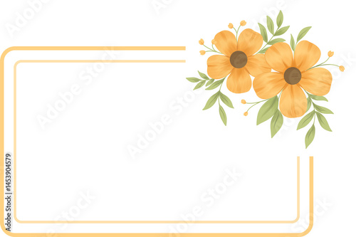 Floral Decorative Frame 