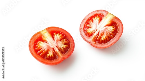 Wallpaper Mural Fresh Red Tomato Half, Isolated on White Torontodigital.ca