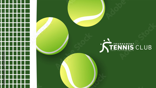 Tennis club background Illustrations for use in online sporting events , Illustration Vector  EPS 10