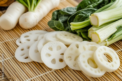 Asian vegetables such as bok choy