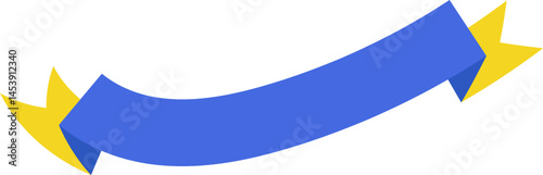 Blue and Yellow Ribbon Business