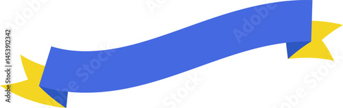 Blue and Yellow Ribbon Business