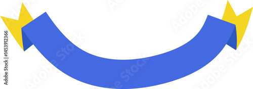 Blue and Yellow Ribbon Business